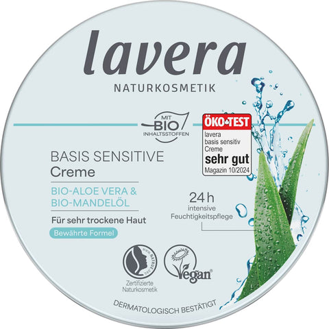 lavera Naturkosmetik crème visage Basis Sensitiv en pot (150 ml)