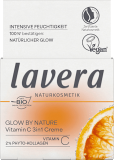 lavera NATURKOSMETIK Glow By Nature Vitamin C crème visage 3en1 (50 ml)