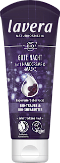 lavera Naturkosmetik crème pour les mains et masque Bonne nuit 2-en-1 (75 ml)