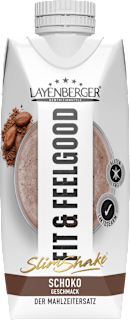 Layenberger Fit+Feelgood Shake diététique, Slim Shake chocolat, prêt à boire (330 ml)