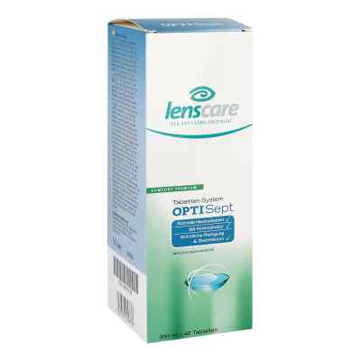 Lenscare Optisept Coffret 350 ml + 45 comprimés + 1 étui (1 paquet)