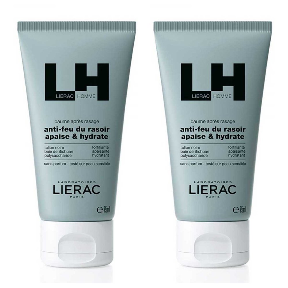 Lierac Homme Baume après-rasage (2x75 ml)