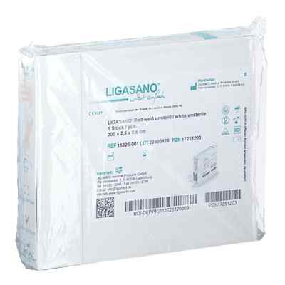 Ligasano rouleau blanc bandage 0,6x2,5x300 cm non stérile (1 pièce)