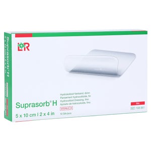 Lohmann & Rauscher Suprasorb H pansement hydrocolloïde, stérile, fin (10 pièces, 10 x 5 cm)