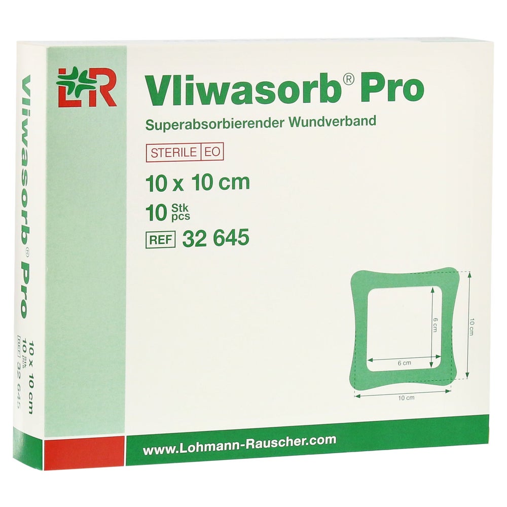 Vliwasorb Pro compresse superabsorbante stérile (10 pièces)