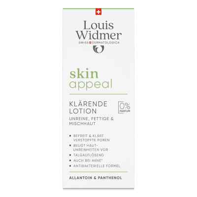 Louis Widmer skinappeal lotion clarifiante non parfumée (150 ml)