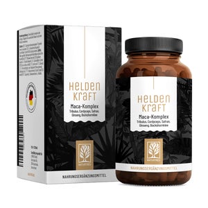 NATURTREU® Maca complexe avec Tribulus, Cordyceps, Ginseng, Safran et Fenugrec – HELDENKRAFT – 90 gélules