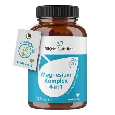 R(h)ein Nutrition Complexe de magnésium 4-en-1 à haute dose gélules vegan (120 gélules)