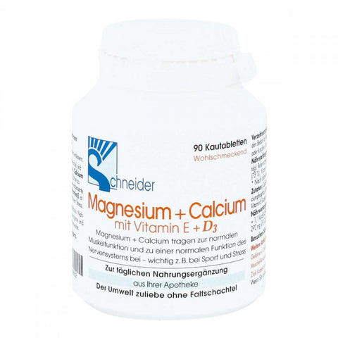 J.Schneider GmbH Magnésium+calcium comprimés à croquer (90 pièces)