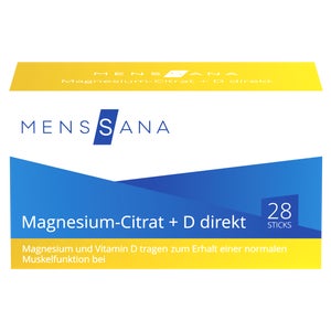 MensSana citrate de magnésium + D Direkt poudre (28 sticks)