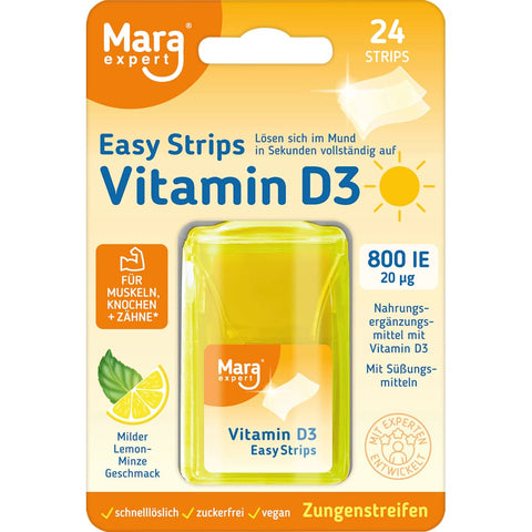 Mara Easy Strips Vitamin D3 bandelettes linguales (24 pièces)