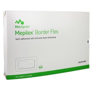 Mepilex Border Flex pansement mousse autocollant 15x2, 10 pièces