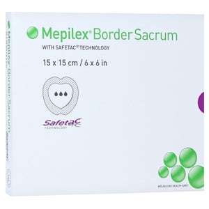 Mepilex Border Sacrum pansement en mousse (15x15 cm, 5 pièces)