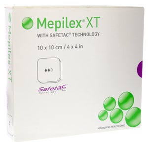 Mepilex XT pansement en mousse (10 x 10 cm, 5 pièces)