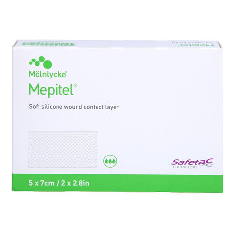 Mepitel pansement en maille de silicone 5x7 cm stérile (5 pièces)