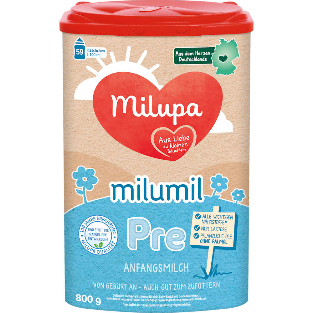Milupa Milumil Pre lait infantile dès la naissance (800 g)