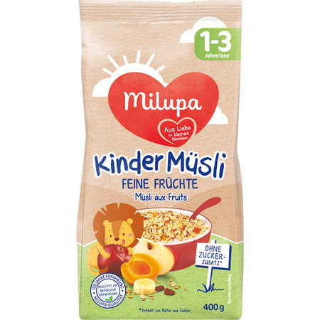 Milupa muesli pour enfants aux fruits dès 1 an (400 g)