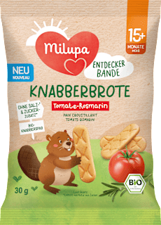 Milupa Snack enfant pain à grignoter tomate-romarin dès 15 mois (30 g)