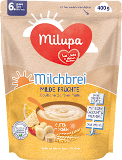 Milupa Guten Morgen bouillie lactée aux fruits doux dès le 6ème mois (400 g)