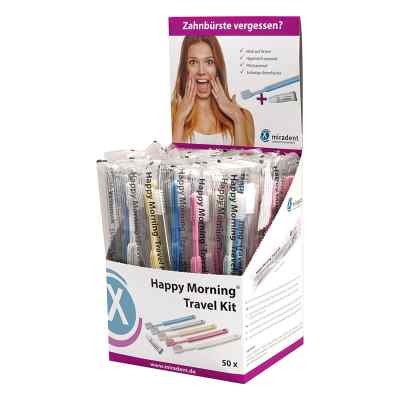 Miradent Happy Morning trousse de voyage avec dentifrice (50 pièces)