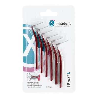 Miradent brosse interdentaire I-prox L 0,8 mm bordeaux (6 pièces)