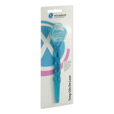 Miradent Tong‐Clin De Luxe gratte-langue bleu transparent (1 pièce)