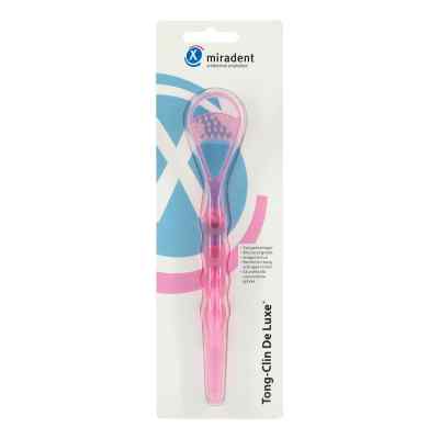 Miradent gratte-langue Tong‐Clin De Luxe rose transparent (1 pièce)