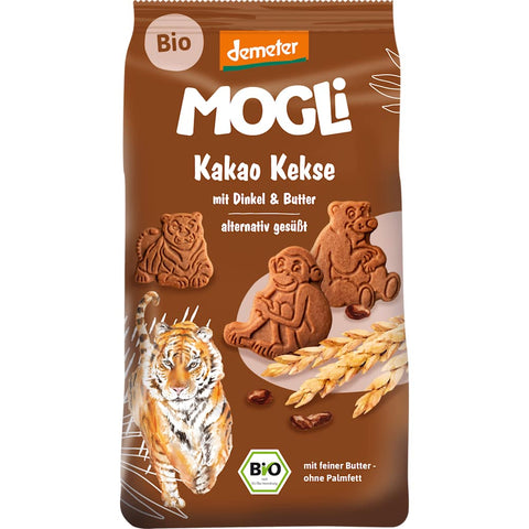 MOGLi biscuits cacao pour enfants à l'épeautre et au beurre (125 g)