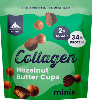 MULTIPOWER Coupelles de beurre de noisette au collagène (70 g)