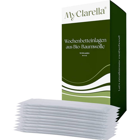 MyClarella Serviettes post-partum en coton bio (10 pièces)