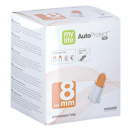 Mylife Autoprotect Pro aiguilles de stylo de sécurité 8 mm 29 G (100 pièces)