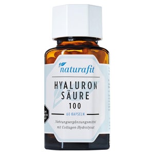 Naturafit Acide hyaluronique 100 Collagène hydrolysé (60 gélules)