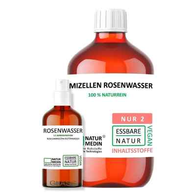 Naturmedin Eau micellaire à l'eau de rose + 100 ml Rw (600 ml)