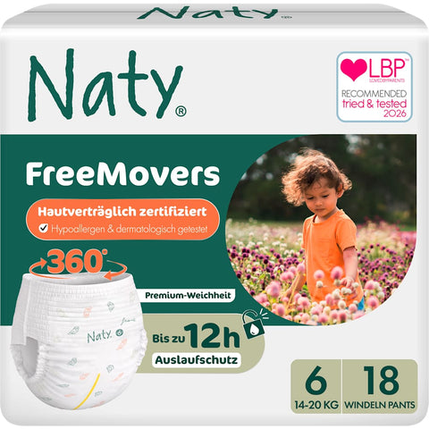 Naty Baby Pants Taille 6 (14-20 kg) (18 pièces)