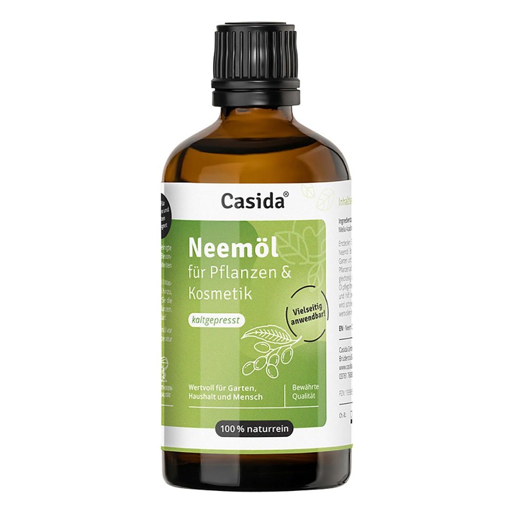 Casida Huile de neem pour plantes et cosmétique 100% pure naturelle (100 ml)