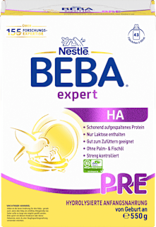Nestlé BEBA Expert HA Pre lait infantile dès la naissance (550 g)