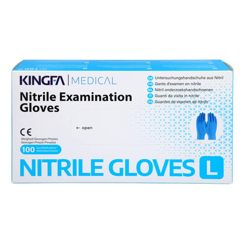 Büttner-Frank Powder-Free Nitrile Disposable Gloves Large (100 pieces)