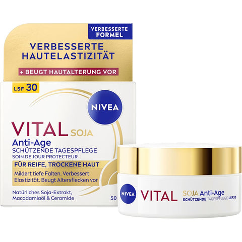 NIVEA Vital Soy Anti-Age Protective Face Cream SPF 30 (50 ml)
