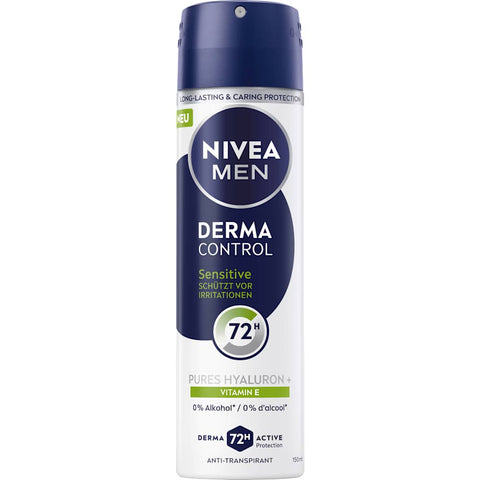 NIVEA MEN Antitranspirant Deospray Derma Control Sensitive (150 ml)