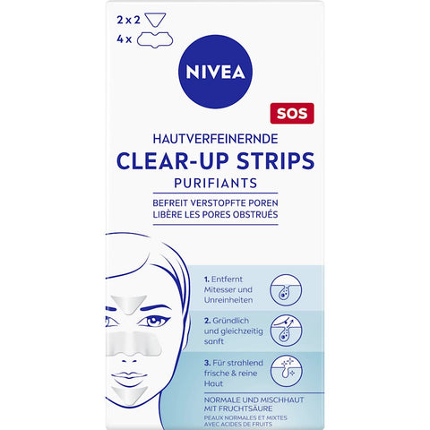 NIVEA bandes nasales Clear-Up affinant la peau (6 pièces)