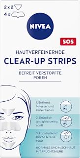 NIVEA bandes nasales Clear-Up affinant la peau (6 pièces)