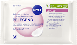 NIVEA Lingettes nettoyantes nourrissantes (25 pièces)