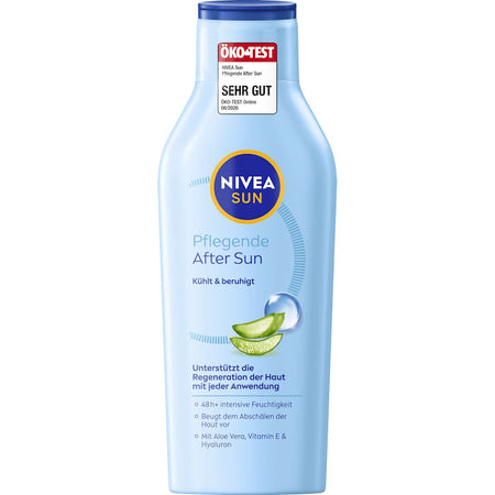 NIVEA SUN Lotion après-soleil à l'aloe vera bio et à l'acide hyaluronique, 400 ml