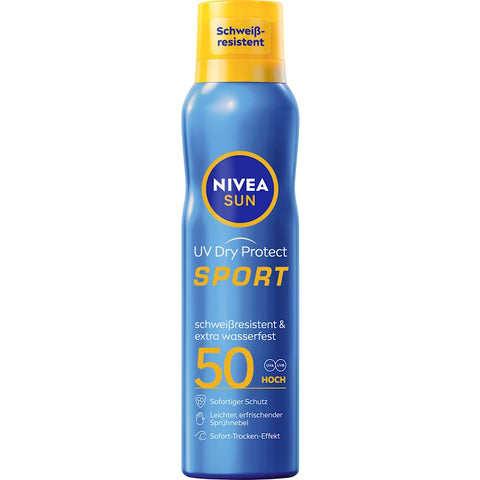 NIVEA SUN Spray solaire aérosol UV Dry Protect Sport FPS 50 (200 ml)