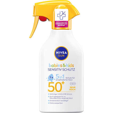 NIVEA SUN Spray solaire Kids sensitiv, SPF 50+, 250 ml