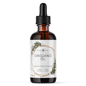 Nordic Pure Huile d'origan – 80 % Carvacrol, naturelle et testée (30 ml)