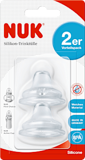 NUK tétine en silicone dès 6 mois (2 pièces)