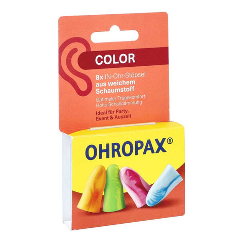 Ohropax Color foam earplugs (8 pieces)
