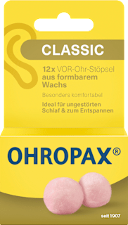 Ohropax Bouchons d'oreilles Classic (12 pièces)