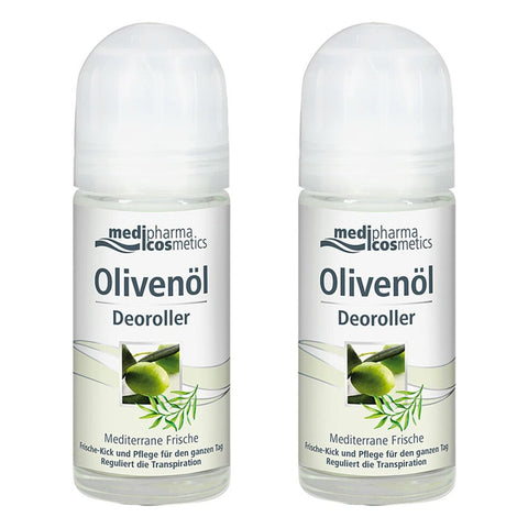 Medipharma Cosmetics Huile d'olive déodorant roll-on Fraîcheur méditerranéenne (2x50 ml)